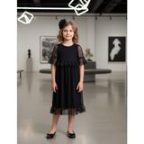 HC Kids Wear Kız Çocuk Siyah Tüllü Elbise - 3 - 4 Yaş