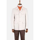 HC MEN CLASSIC Erkek Bej Safari Ceket - 50