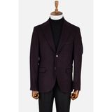 HC MEN CLASSIC Erkek Bordo Blazer Ceket - 48