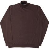 HC MEN CLASSIC Erkek Kahverengi Balıkçı Yaka Triko Kazak - 2XL