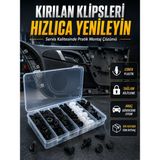 Hcc Trend Universal Araç Döşeme Klipsi ve Tampon Sabitleme Pimi Seti 100 Parça Organizer Kutulu