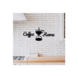 Hcgopia Ahşap Dekoratif Siyah Coffee Time Yazısı Mutfak Tablo Süsü