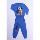 HÇM Erkek Çocuk Eşofman Takımı Mickey Mouse Baskılı B54 - Mavi - 4 Yaş