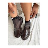 HCO SHOES Kaymaz Taban Kadın Oxford Loafer Ayakkabı