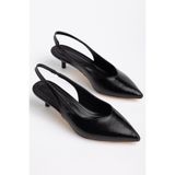 HCO SHOES Kısa İnce Topuklu Rahat Kadın Topuklu Ayakkabı Stiletto