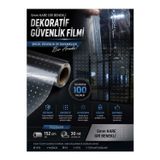 Hd American Dekoratif 5Mm Kareli Güvenlik Cam Film