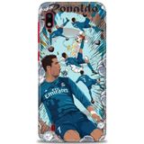 HD Baskılı Kılıf + SERAMİK TAM KAPLAYAN EKRAN KORUYUCU 1 Beyaz - Altın - Siyah Samsung Galaxy A10 ile uyumlu