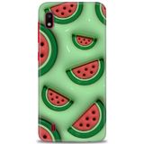HD Baskılı Kılıf + SERAMİK TAM KAPLAYAN EKRAN KORUYUCU 118 Beyaz - Taba Samsung Galaxy A10 ile uyumlu