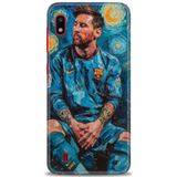 HD Baskılı Kılıf + SERAMİK TAM KAPLAYAN EKRAN KORUYUCU 12 Beyaz - Mavi Samsung Galaxy A10 ile uyumlu