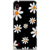 HD Baskılı Kılıf + SERAMİK TAM KAPLAYAN EKRAN KORUYUCU 138 Siyah - Bordo Samsung Galaxy A10 ile uyumlu