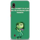 HD Baskılı Kılıf + SERAMİK TAM KAPLAYAN EKRAN KORUYUCU 154 Beyaz - Kalp Samsung Galaxy A10 ile uyumlu