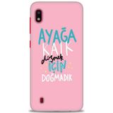 HD Baskılı Kılıf + SERAMİK TAM KAPLAYAN EKRAN KORUYUCU 161 Beyaz - Mavi - Siyah Samsung Galaxy A10 ile uyumlu