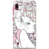 HD Baskılı Kılıf + SERAMİK TAM KAPLAYAN EKRAN KORUYUCU 216 Beyaz - Taba Samsung Galaxy A10 ile uyumlu