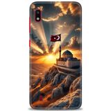 HD Baskılı Kılıf + SERAMİK TAM KAPLAYAN EKRAN KORUYUCU 229 Siyah - Altın Samsung Galaxy A10 ile uyumlu