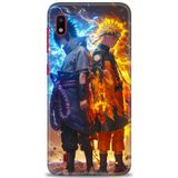 HD Baskılı Kılıf + SERAMİK TAM KAPLAYAN EKRAN KORUYUCU 260 Beyaz - Mor Samsung Galaxy A10 ile uyumlu
