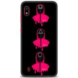 HD Baskılı Kılıf + SERAMİK TAM KAPLAYAN EKRAN KORUYUCU 284 Siyah - Blur Samsung Galaxy A10 ile uyumlu