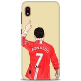 HD Baskılı Kılıf + SERAMİK TAM KAPLAYAN EKRAN KORUYUCU 3 Beyaz - Gold Samsung Galaxy A10 ile uyumlu