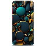 HD Baskılı Kılıf + SERAMİK TAM KAPLAYAN EKRAN KORUYUCU 345 Beyaz - Fuşya Samsung Galaxy A10 ile uyumlu
