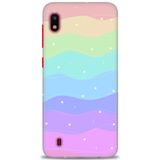 HD Baskılı Kılıf + SERAMİK TAM KAPLAYAN EKRAN KORUYUCU 423 Beyaz Çicek Desenli Samsung Galaxy A10 ile uyumlu
