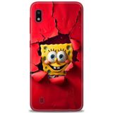 HD Baskılı Kılıf + SERAMİK TAM KAPLAYAN EKRAN KORUYUCU 458 Beyaz - Pembe Samsung Galaxy A10 ile uyumlu