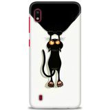 HD Baskılı Kılıf + SERAMİK TAM KAPLAYAN EKRAN KORUYUCU 61 Beyaz - Mavi Samsung Galaxy A10 ile uyumlu
