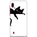 HD Baskılı Kılıf + SERAMİK TAM KAPLAYAN EKRAN KORUYUCU 63 Beyaz - Mavi - Siyah Samsung Galaxy A10 ile uyumlu