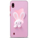 HD Baskılı Kılıf + SERAMİK TAM KAPLAYAN EKRAN KORUYUCU 74 Beyaz - Yıldız Samsung Galaxy A10 ile uyumlu