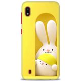 HD Baskılı Kılıf + SERAMİK TAM KAPLAYAN EKRAN KORUYUCU 76 Beyaz Desenli Samsung Galaxy A10 ile uyumlu
