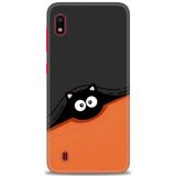 HD Baskılı Kılıf + SERAMİK TAM KAPLAYAN EKRAN KORUYUCU 80 Beyaz Çicek Desenli Samsung Galaxy A10 ile uyumlu