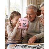 Hd Ekranlı Çocuk Fotoğraf Makinesi Video Kayıt Baskı Kağıdı Kalem Hediyeli