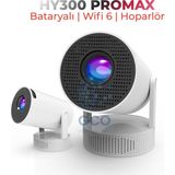 Hd Ev Sinema Projektörü | Wifi 6, Dahili Hoparlör, Uygulama Desteği - Ahşap Bej - Siyah