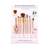 Hd Group 8 Adet Makyaj Fırça Seti Profesyonel Fondöten Pudra Allık Far Kaş Eyeliner Fırçası Yumuşak Kıllı Günlük ve Profesyonel Kullanım Için Komple Makeup Brush Set