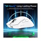 Hd Group Attack Shark R1 59G Superlıght Fare, Pixart PAW3311 Oyun Sensörü, Bt/2.4g Kablosuz/kablolu Oyun Faresi, 18000'E Kadar 6 Ayarlanabilir Dpı, 65 Saat Pil (Beyaz)