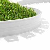Hd Gurup Çim Ayırıcı / Sınırlandırıcı Plastik Ayraç 25 Metre Beyaz