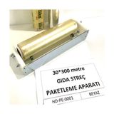 HD Makine Ambalaj 30*300 Rulmanlı Streç Kesme Aparatı-Lazer Kesim Testereli - Beyaz - Gri