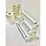 HD Makine Ambalaj 30*300 Rulmanlı Streç Kesme Aparatı + Streç Film 30 Cm'lik - Beyaz