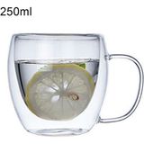 Hd Marketim 250 ml Çift Cidarlı Cam Çay Kahve Süt Kupa Bardak Borosilikat