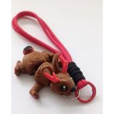 HD Marketim Anahtarlık Çanta Süsü Jackalope Antilop Boynuzlu Tavşan Oynar Eklem Oyuncak Yılbaşı Doğum Günü Hediye