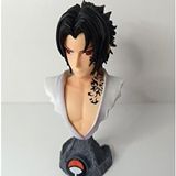 HD Marketim Anime Naruto Sasuke Uchiha Büst Eylem Karakter Figür Oyuncak Biblo 14 Cm Çok Renkli