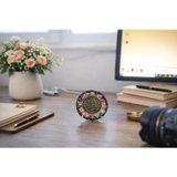 HD Marketim Karınca Duası Dekoratif Çini Tabak 18 cm – Duvar Süsü & Standlı Masa Dekoru – İslami Hat Sanatı
