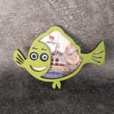 HD Marketim Magnet Balık Hayvan Nazar Boncuk Buzdolabı Süsü Ahşap Magnet Mıknatıslı Hediyelik Eşya