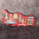 HD Marketim Magnet Harita Deniz Araba Turistik Buzdolabı Süsü Manyetik Mıknatıslı Hediyelik Eşya