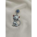 HD Marketim Magnet Kedi Metal Buzdolabı Süsü Mıknatıslı Mağnet