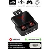 Hd Ses Göstergeli Powerbank Özellikli Ios Android Uyumlu 5.2 Bluetooth M88 Plus Kablosuz Kulaklık