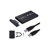 Hdd Kutusu Harddisk 2.5 Inç Usb 3.0 Sata Harddisk Hdd Kutusu 5 Gbps Kılıf - Siyah Aluminyum Ssd A16