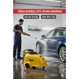 HDF 200 Bar Profesyonel Oto Yıkama Makinesi 3800W - Sanayi Tipi Basınçlı Yıkama - SARI