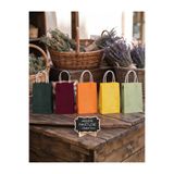 HDF PAZARLAMA Karışık Renkli 10 Adet 15X8X17 Cm Kraft Çanta Hediye Poşeti , Hediye Paketi , Kraft Kağıt Çanta