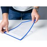 Hdg 10 Adet Mavi 21x30 cm A4 Şeffaf Mıknatıslı Manyetik Evrak Tutucu