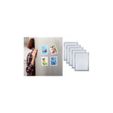 Hdg 10 Adet Mıknatıslı Şömiz Manyetik Resim Çerçeve Şeffaf Magnet Şömiz Dosya 10X15 Cm - Gri Kenarlı