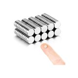 hdg 100 Adet Çap 6mm X Kalınlık 1mm Yuvarlak Süper Güçlü Neodyum Mıknatıs